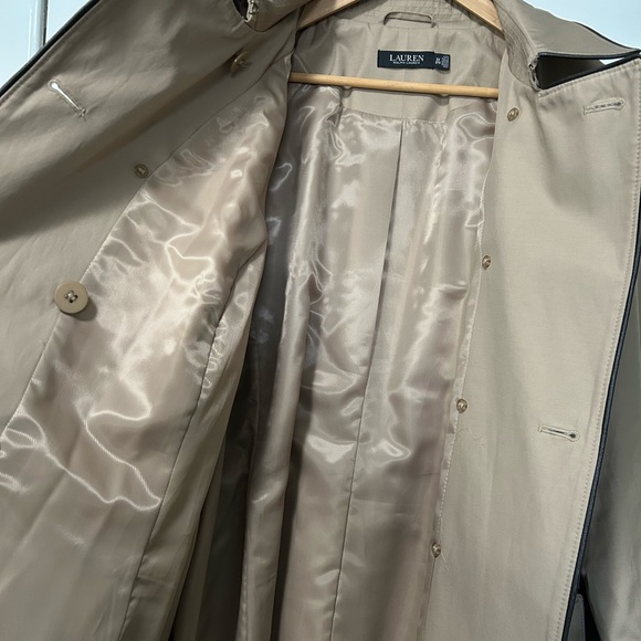Lauren Ralph Lauren Water Repellent Cotton Blend Belted Trench Coat 3X - Picture 9 of 13